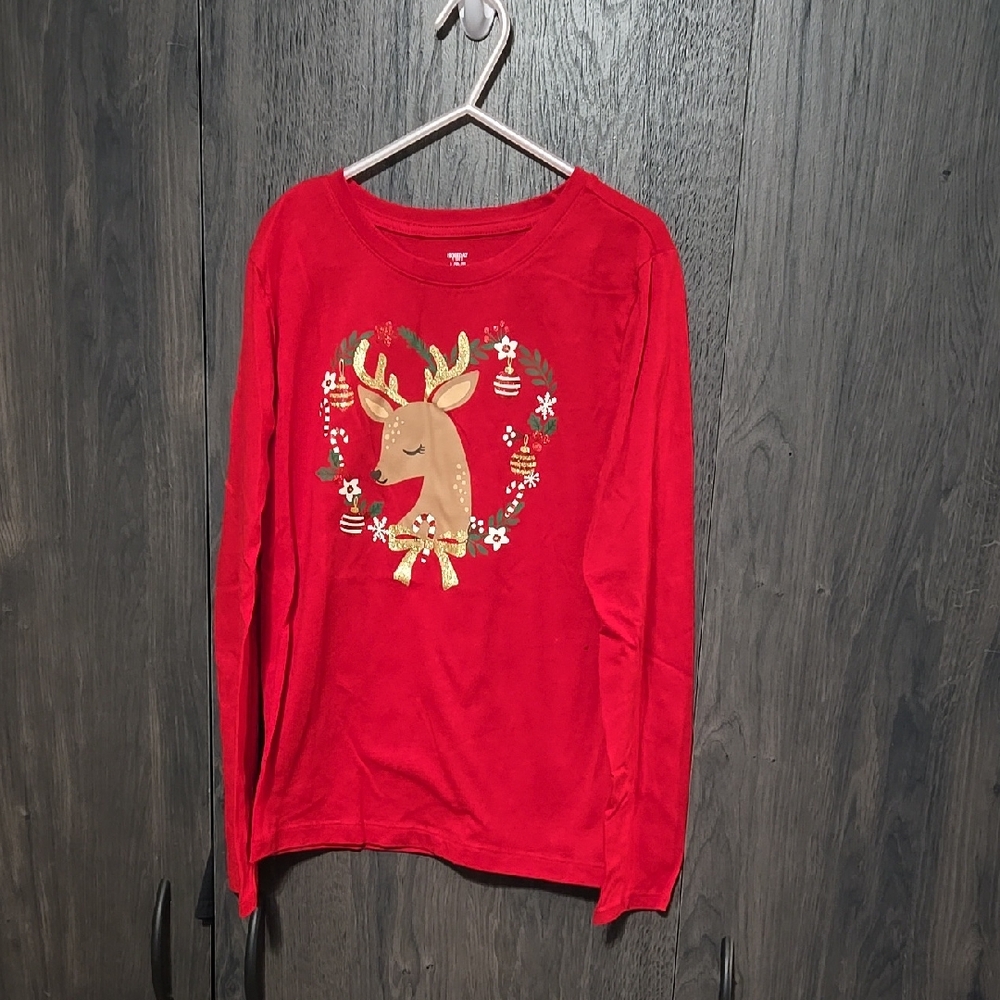 Holiday Time Reindeer Long Sleeve Shirt